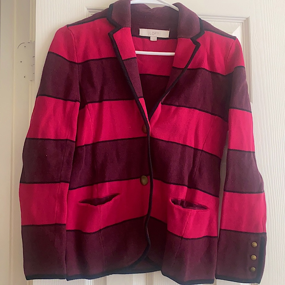 Striped Knit Blazer